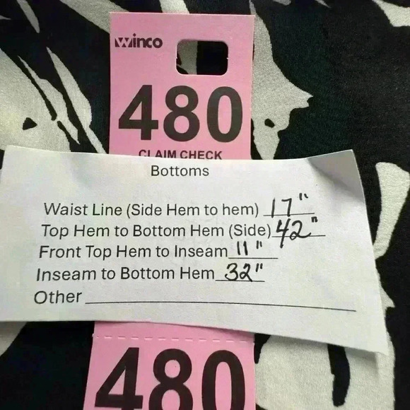 Lauren Ralph Lauren Womens 10 Black/White Floral Wide Leg Dressy High Rise Pants - Picture 12 of 12